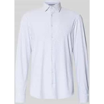 slim fit zakelijk hemd met kentkraag