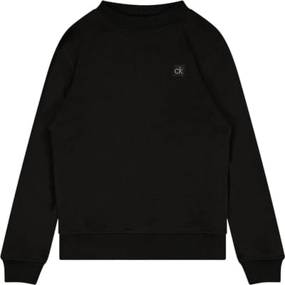 Calvin Klein Geborduurd Golf Sweatshirt met Logo voor Kinderen/Kinderen (Zwart/Zilver)