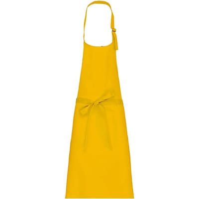 Schort/Tuniek/Werkblouse Unisex One Size Kariban Yellow 35% Katoen, 65% Polyester