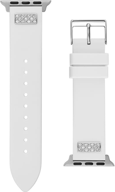 Guess Raad Appel® (38 Mm-40 Mm) Band Horloge Wit Geval 100%: Na | Armband 100%: Siliconen NA CS2005S1