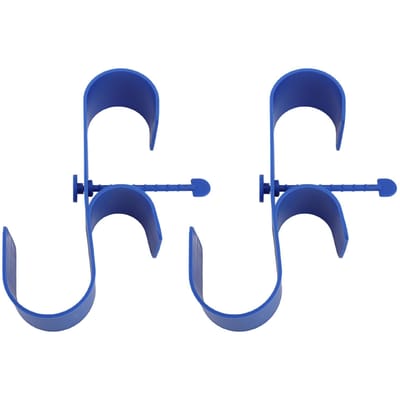 2 PCS Crochets de Clôture de Piscine Support Mural Multifonctionnel pour Outils de Piscine pour Tuyaux Brosses Balais
