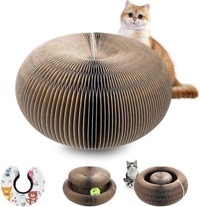 Solidchoice - Krabpaal voor Katten met Kattengras en Klokken, 2-in-1 Ontwerp