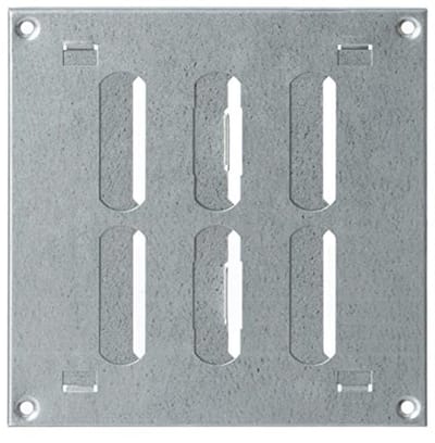 Verzinkt Rechthoekig Ventilatierooster 150x150mm met Afsluitbare Lamellen