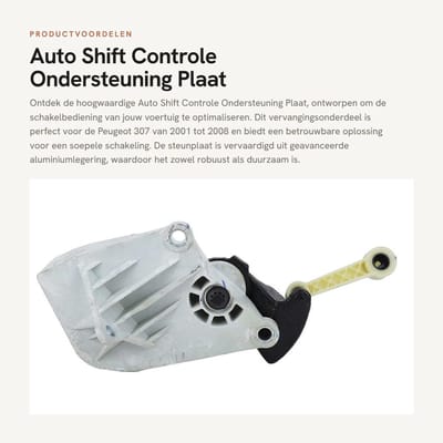 Dailygoods- Versnellingslijn Vervanging - Steunplaat - Schakelbediening - Aluminiumlegering - Robuust - Voor 307/C4 2001-2010 - Schakelplaat