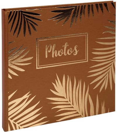 Exacompta 2x Fotoalbum PALMA - boekgebonden - 30 zwarte pagina's - 25x25cm - Goud - 16309E
