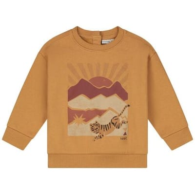 Prénatal baby sweater Dark Spice Yellow 56 heren