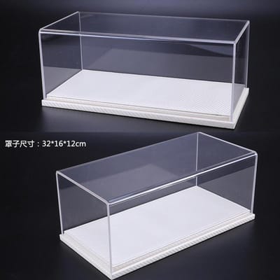 1/18 Vitrine Acrylique Modèle Réduit Voiture Exposition Vers Eux Boîte Couvercle Cache-poussière