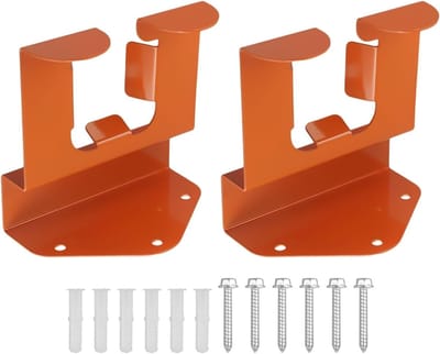 2 Stuks Wandmontage voor Grastrimmer, Opbergoplossing voor Tuin Gereedschap, Ruimtebesparende Wandbeugel voor Bosmaaier en Tuinaccessoires