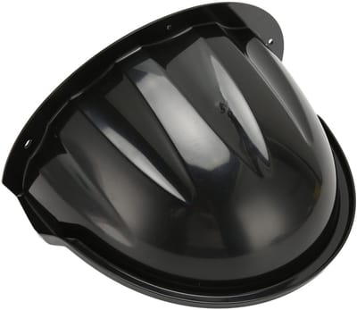 Allecto - Universele Beveiligingscamera Zon Regenhoes - Weerbestendig - Zwart - Camera Cover Schild - Geschikt voor Halfbolvormige en Kogelkop Bewa...
