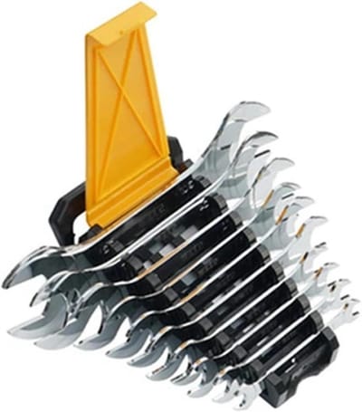 Steeksleutelset - Dubbelkopse sleutel - Reparatie handgereedschap - Ultradun 3mm ontwerp - 6-32 mm - Chroom