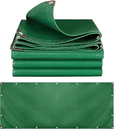 Zwaar Dekzeil - Waterdicht Tarp - Buitenbescherming - Scheurvast PVC - 4x6 Meter - Groen
