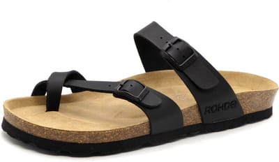 Rohde Teenslippers zacht voetbed Zwart - 5594-90 - Maat 38
