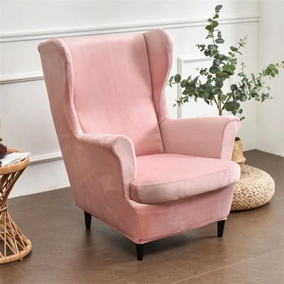Fluweelzachte Oorfauteuilhoes Elastisch Relax Oorfauteuil Slipcovers Stretch Spandex Oorfauteuilhoezen met Zitkussenhoes