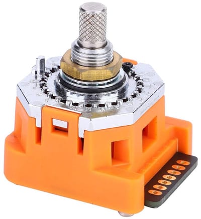 Tape switch met 12 posities voor digitale code NDN 01N, railhoogte 0-11 en instelmogelijkheden voor precisie en gebruiksgemak