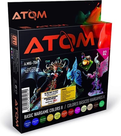 AMMO by Mig Jimenez Hobbyverf Acrylverf - MIG 7061 ATOM - Basic Wargame II - Acryl Set 12x15ml Verf set - 12x15 ml