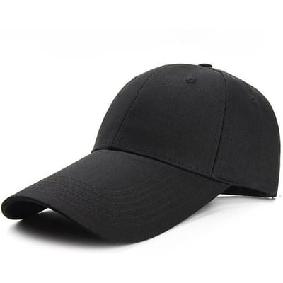 Casquette de Baseball Grande Taille 65cm à Visière Étendue Protection Solaire Pêche en Plein Air Chapeaux de Sport Grande Taille Mode Casquette Snapback Réglable 60-65cm black