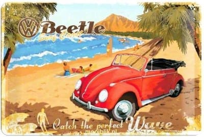 Nostalgic Art Metalen bord VW Beetle