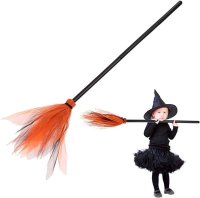 Heksenbezem voor Halloween, Perfecte Accessoire voor Kostuumfeesten en Decoratie, Ideaal voor Halloween Party Supplies en Themed Events
