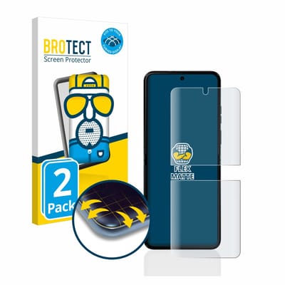 BROTECT - Screenprotector voor Motorola Razr 40 Ultra - Folie Beschermfolie matte volledig dekking 2 Stuks