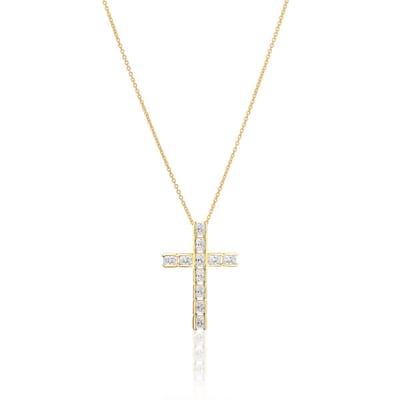 SIF JAKOBS JEWELLERY ROCCANOVA CROCE NECKLACE SJ-N2396-CZ-YG