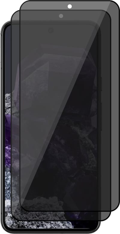 Privacy Screenprotector geschikt voor Google Pixel 8 - 2x Volledig Dekkend Glas Screen Protector