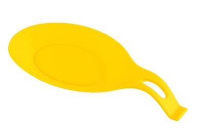 Lepel Mat | Keuken Gerei Houder | Keuken Tool | Keuken Accessoires | Hittebestendig | Siliconen | Houd Uw Aanrecht Schoon | 20x10 CM | Geel