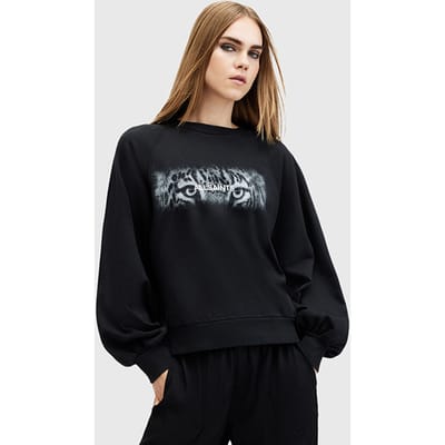 AllSaints Stare Cygni Sweat Black Maat: M | Sweaters Outlet | Dames | Zwart