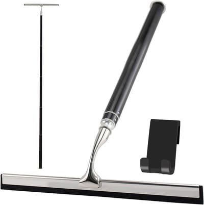 ZRSS® Vloerwisser Badkamer - Luxe Vloertrekker - Uittrekbare Douchewisser - Glazenwisser - Met Houder - Verstelbaar 48-153 cm