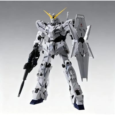 MGEX 1/100 Unicorn Triple Shield Ver Zonder Kooi Zonder Licht Montage Modelbouw Kit Actiefiguren Antenne Reparatie Editie Trendy Speelgoed Cadeau gray