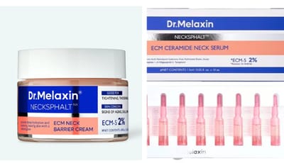 Dr. Melaxin Necksphalt cream 50 ml + Dr. Melaxin Necksphalt ECM Ceramide Neck Serum 10 ml - Bundel