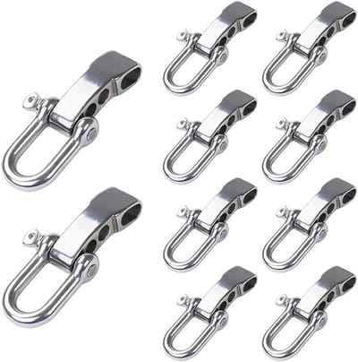 Paracord Gespen - Sluitingen Clips - Outdoor Activiteiten - Verstelbaar Ontwerp - 10 Stuks - Zilver