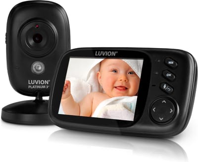LUVION® Platinum 3+ Black - Babyfoon met Camera - Uitbreidbaar tot 2 Baby Camera's - Premium Baby Monitor