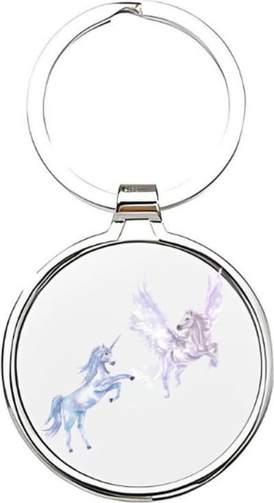 Akyol - eenhoorn Sleutelhanger - Unicorn - dierenliefhebbers - regenboog eenhoorn - pegasus - eenhoornsveulen - magisch dier - fabeldier - eenhoorns - sprookjes - paard - paardenmeisje - unicorn sleutelhanger - cadeau voor meisjes - - 4 x 7,5 CM