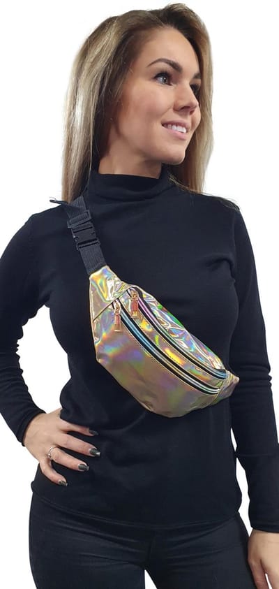 Heuptasje Goud - Buideltasje - Fannypack - Cross body - Carnaval - Festival - Toppers 2025