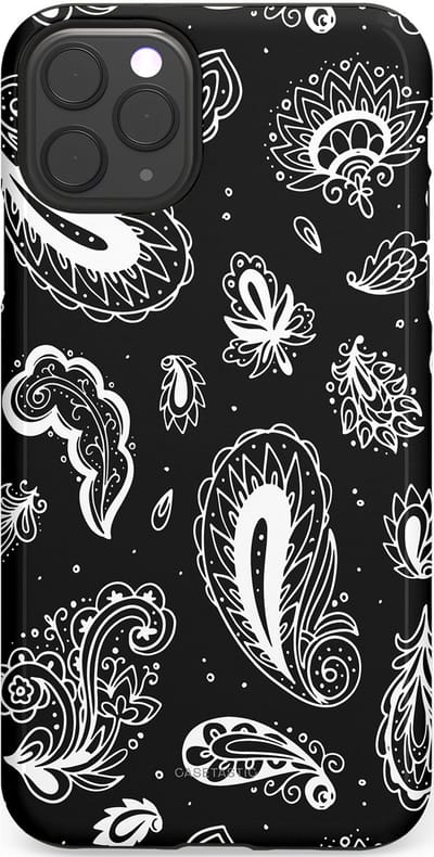 Casetastic Hoesje Geschikt voor Apple iPhone 11 Pro Max - Stijlvolle Beschermende Duo-layer Case - Paisley pracht