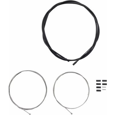 Shimano Road Schakelkabelset - Complete Schakelkabelset voor Racefiets - SIS Buitenkabel - 2 Binnenkabels - Zwart