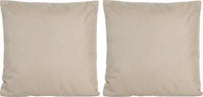 8x Bank/sier kussens voor binnen en buiten in de kleur taupe/beige 45 x 45 cm - Tuin/huis kussens