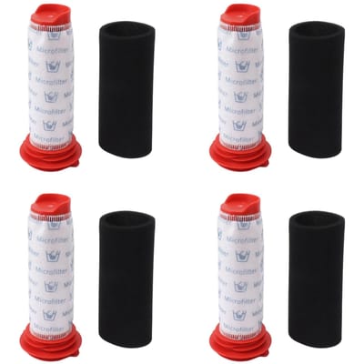 4 Pièces Filtre Pré-Moteur d'Aspirateur Filtre en Mousse pour Bosch 754176 754175 BCH6 Pièces d'Aspirateur gray