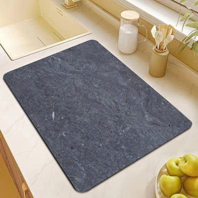Afdruipmat voor Keuken Aanrecht, Afdruipmat voor Spoelbak, Bar Absorberende Mat, Gemarmerde Kom- en Afwasdroogmat, Onderzetter, Isolatiemat 30*40CM