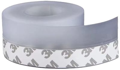 Thijox - Siliconen Afdichtingsstrip 10 m - Zelfklevende Weerstrip voor Deuren en Ramen - Transparant, Weersbestendig, Geluidsdicht, Stofdicht, 3,5 cm