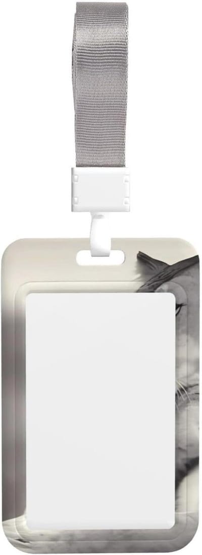 ID Badgehouder - Naamplaatje Kaarthouder - Werk Organisatie - Transparant Scanvenster - 11 x 7 cm - Wit