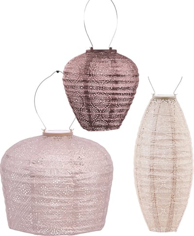 Lumiz Tuinlamp op zonne energie - Solar Lampion - Saint Lucia Set - 3 stuks