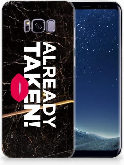 Samsung Galaxy S8 Plus Siliconen hoesje met naam Already Taken Black
