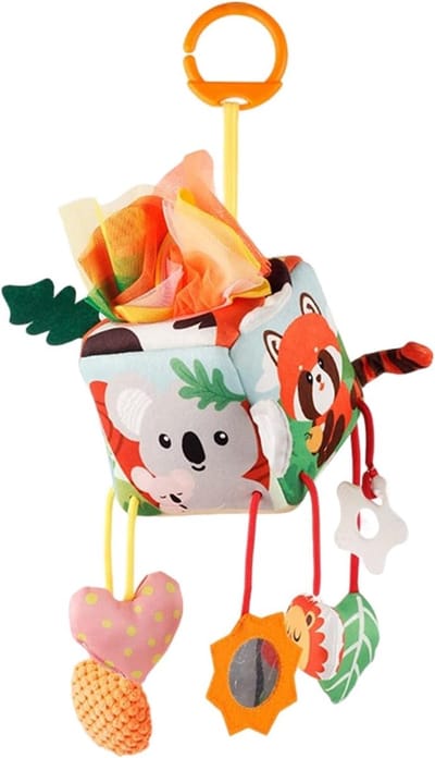 Kinderwagen Speelgoed - Baby Rammelaar - Vroege Ontwikkeling - Met Handige Clip - 26 x 25 x 11 cm