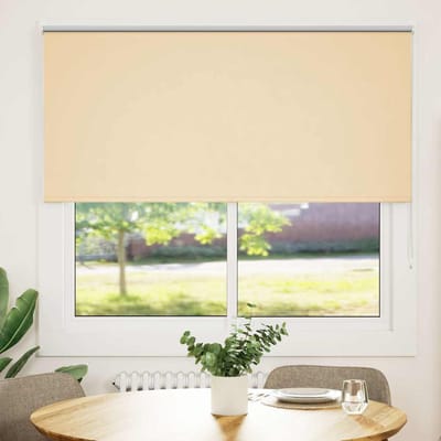 vidaXL - Rolgordijn - verduisterend - 150x130 - cm - stofbreedte - 146,6 - cm - beige