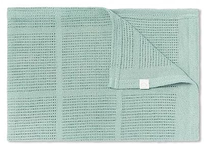 Baby Cellular Deken Mint - Unisex Inbakeren Wrap Doek voor Pasgeboren Jongens en Meisjes - 27,5 x 39,5 inch