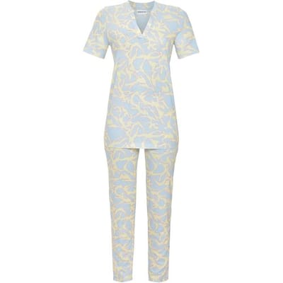 Ringella pyjama blauw aderpatroon - Blauw - Maat - 36