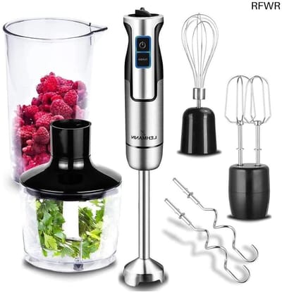 RFWR® Multifunctionele Staafmixer Set 1200 W | Turbo Functie en Snelheidsregeling | Elektrische Handblender met Accessoireset