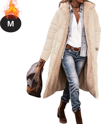Bovista Winterjas - Parka Dames Winterjas - Winter - Volwassen - Stijlvol - Lange Jas Dames - Mantel Vrouwen - Beige - M