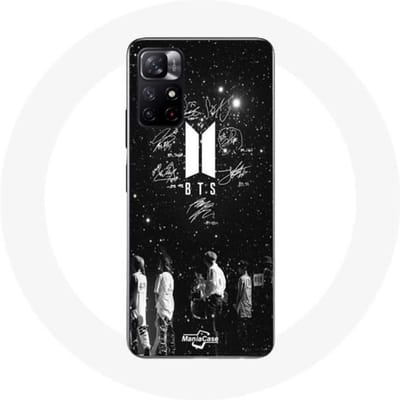 Coque - BTS - Xiaomi Redmi Note 11s 5G - Souple - Noir - Membres BTS